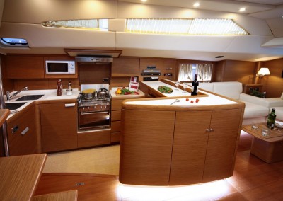 Gianetti 64 Galley and Saloon